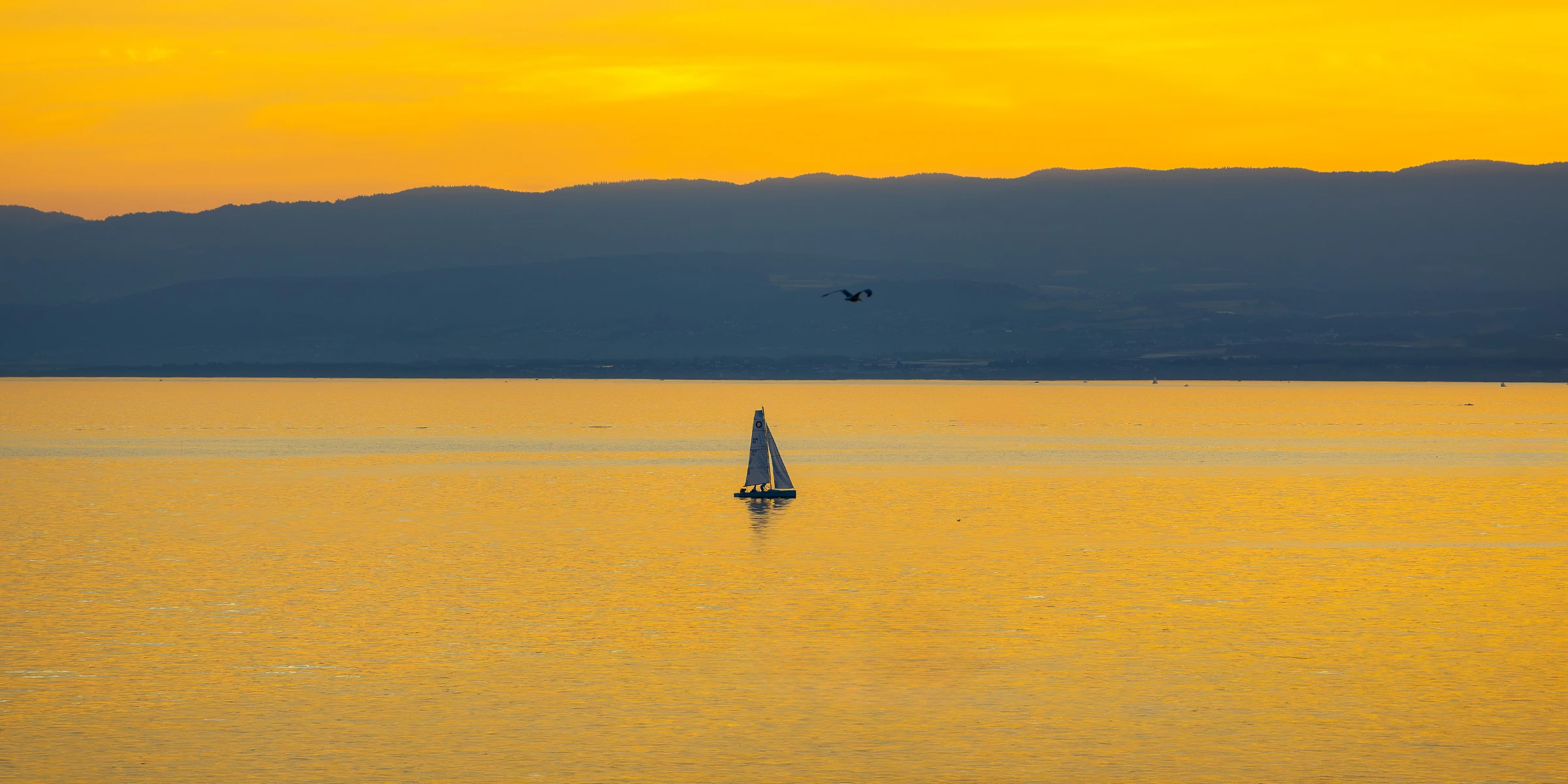 Suisse | Coucher sur le Léman — photographie de Mathieu Alaux