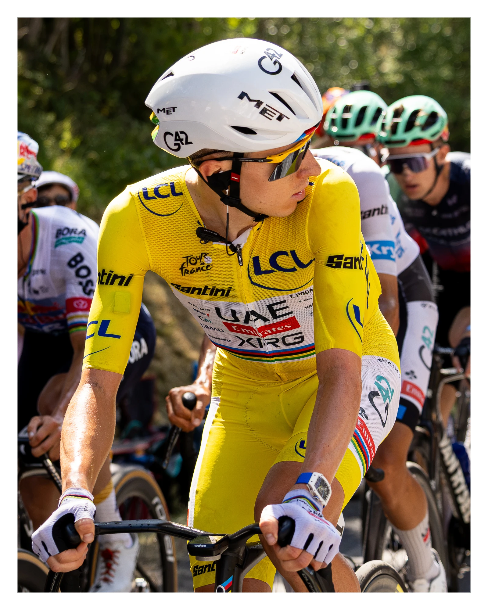 Tadej Pogacar durant le Tour de France 2026, photographie de Mathieu Alaux